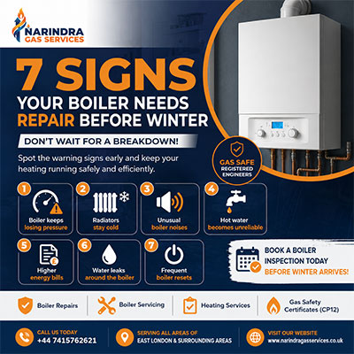 7 Signs Your Boiler Needs Repair Before Winter in East London